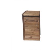 Smetnjak razširitev z 1 prekatom 132 cm x 75 cm x 97 cm rjav FSC