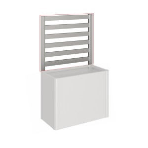 Rešetka Biohort (1 kos) za vel. stranice 1 m 100 kremenčevo siva kovinska