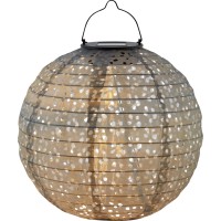 Solarna dekorativna svetilka Pellaro LED siva Ø 25 cm x 25 cm