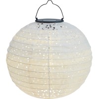 Solarna okrasna svetilka Pellaro LED bela Ø 25 cm x 25 cm