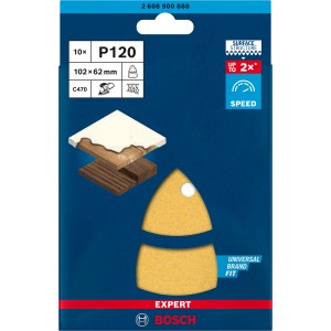 Bosch Brusilni list Expert C470 z 11 luknjami za večnamenski Brusilnik K120