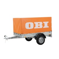 Stema Avtomobilska prikolica AN 750-13 z visoko ponjavo OBI 80 cm