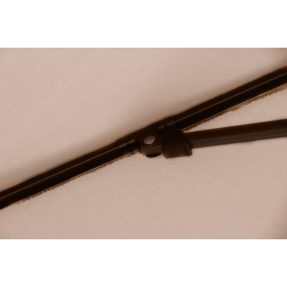 Balkonski senčnik Hernando 210 cm x 140 cm Bež s potisno funkcijo Push-Up