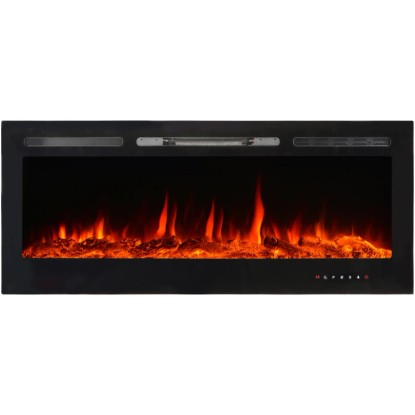 El Fuego LED električni kamin Luzern z ogrevanjem zatemnilen 1,8 kW