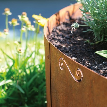 Bellissa Zeliščna spirala Corten 80 cm × 140 cm × 130 cm