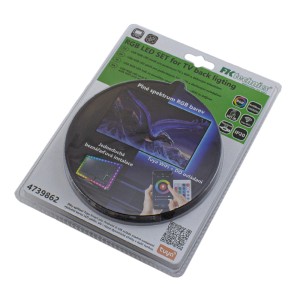 LED trak 30LED/m za TV z USB, z upravljalniki, 5050, IP20, RGB, 4x 0,5 m