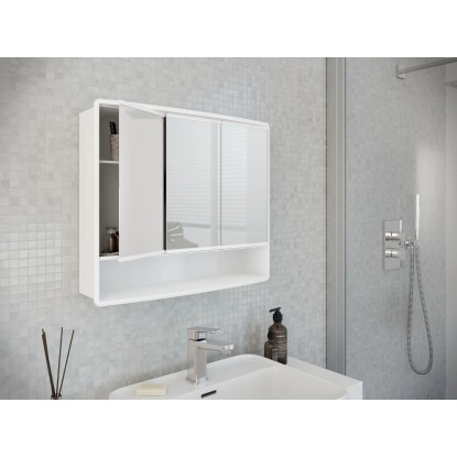 Jokey Omarica z ogledalom Lymo 58 cm x 49,5 cm x 14,5 cm bela