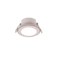 Trio Vgradna LED-svetilka Argus 1-plamenska bela mat Ø 8,2 cm