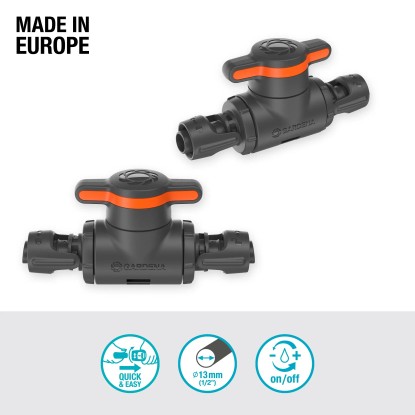 Gardena Regulacijski/zaporni ventil 13 mm (1/2") Micro-Drip-System