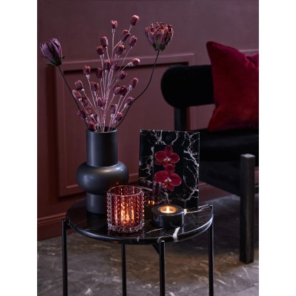 Stojalo za čajne svečke Modern Antique 3,5 cm x Ø 8,5 cm Črno-sivo