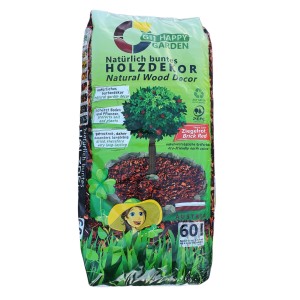 Happy Garden Sekanci za dekoracijo rdeči 60 l