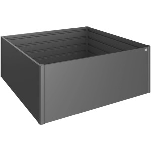 Biohort Kovinska visoka greda 2 x 2 temno siva-kovinska 201 cm x 201 cm x 77 cm