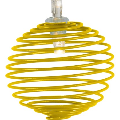 Solarna svetlobna LED-veriga Pisana 10 LED spiralnih latern