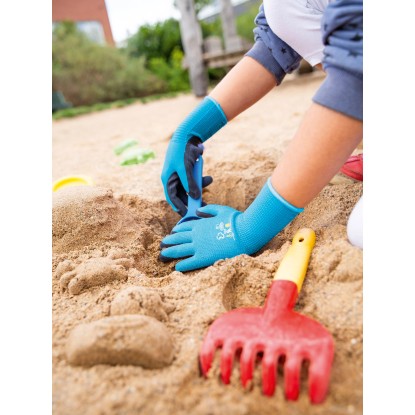 Otroške rokavice z delno prevleko iz naravnega lateksa 2 vrsti sortirano vel. 4