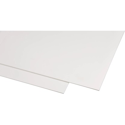 Plošča iz umetne mase Guttagliss Hobbycolor bela 50 cm x 125 cm