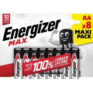 Energizer Max Alkalna baterija AA Mignon Pakiranje po 8 kosov
