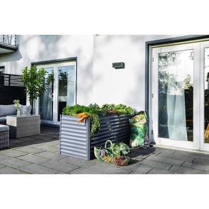 Kovinska visoka greda Anracit 150 cm x 70 cm x 70 cm