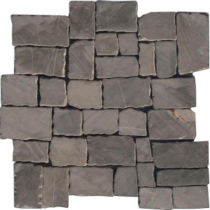 Marmorni mozaik, Murcino, črna in rjava, 28 cm x 28 cm