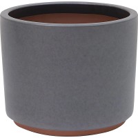 Cvetlični lonec keramičen antracitno črn 26 cm x 26 cm x 22 cm