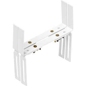 Nosilec za balkonsko korito bela 16 cm - 22 cm nastavljiv v 1 dimenziji