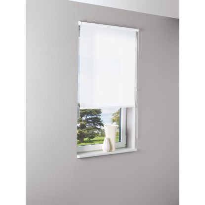 OBI Roleta s stranskim potegom Zamora 80 cm x 175 cm Bele barve