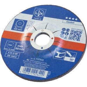 LUX-TOOLS Grobi kolut kolenast za kovine 125 mm