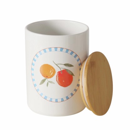 Boltze Posoda za shranjevanje Fruits 2 vrsti 16 cm x 12 cm x 16 cm oranžna