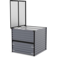 Vitavia kompostnik Tami Granitno-črn 99 cm x 99 cm x 87 cm