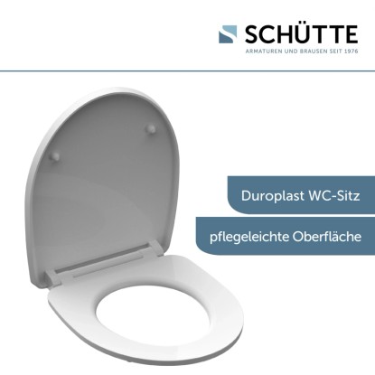 WC-deska Schütte White Wave duroplast avtomatsko spuščanje hitro odpenjanje