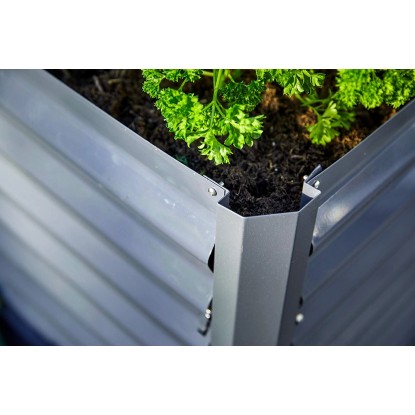 Kovinska visoka greda Anracit 150 cm x 70 cm x 70 cm