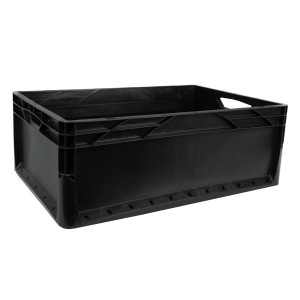 Eurobox-System Zaboj s polnimi stenami 22 cm x 40 cm x 60 cm 42 l Črn