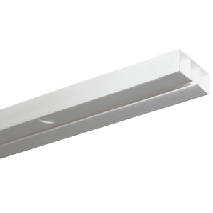 Gardinia Zavesno vodilo 1-kanalno Slim Line belo 150 cm