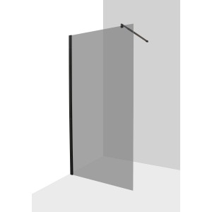 Aquaart Tuš stena Vetro Black 80 cm x 200 cm