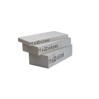 Domofire Šamotna opeka 11 cm x 22 cm x 2 cm svetlo bež