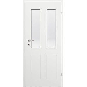 Classen Notranja vrata Imperia m.2 steklo belo lak. desna 850 x 2000 mm satje
