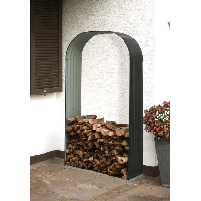 Floraworld Stojalo za drva v obliki polkrožnega loka 103 cm x 40 cm x 200 cm