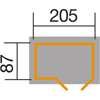 Weka Zabojnik za kolo 205 cm x 84 cm