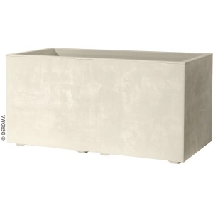 Deroma Korito za rastline Millennium 79 cm x 39 cm x 39 cm biserno belo