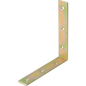 Vezni kotnik rumen pocinkan 125 mm x 125 mm x 22 mm
