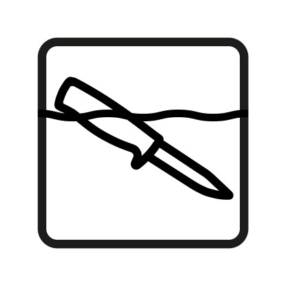 Fiskars Večnamenski nož K40 z zaščito za prste