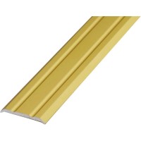 Arcansas Prehodni profil aluminij zlat eloksiran 2 mm x 38 mm x 900 mm