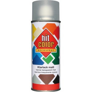 Hitcolor Barvni sprej prosojen mat 400 ml
