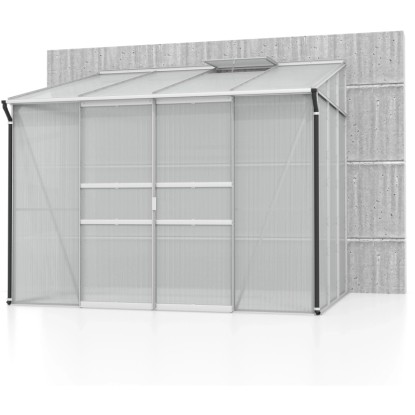 Zidni rastlinjak Ida 5200 HKP 6 mm Aluminijasto-prazen