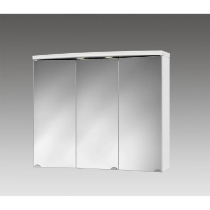 Sieper Omarica z ogledalom Ancona LED 83 cm x 69 cm x 25 cm bela