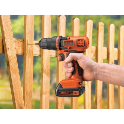 Black+Decker Baterijski vrtalni vijačnik 18 V BDCDD18N