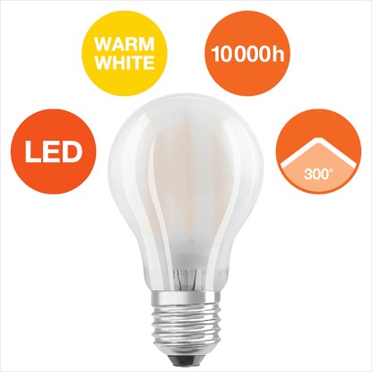 Osram LED-sijalka E27 v obliki žarnice 6,5 W 806 lm 5 kosov 6 x 6 cm (V x Ø)