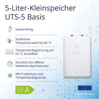 SaniSelf Mali grelnik vode UTS-5 Basis podpultni 5 l