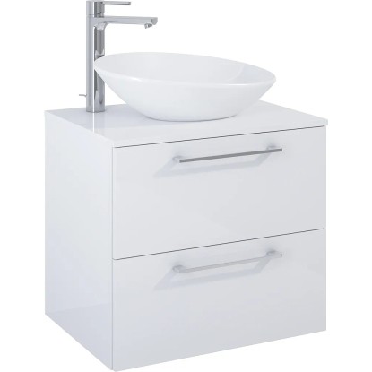 Maximus Podumivalniška omara 60 cm Stylo 2 predala bele barve