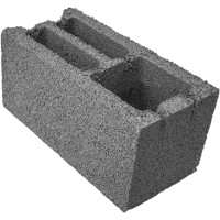 Oblak Betonski vogalnik 19 cm x 19 cm x 39 cm cementno siv