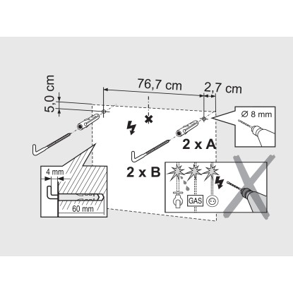 Sieper Omarica z ogledalom Ancona LED 83 cm x 69 cm x 25 cm bela